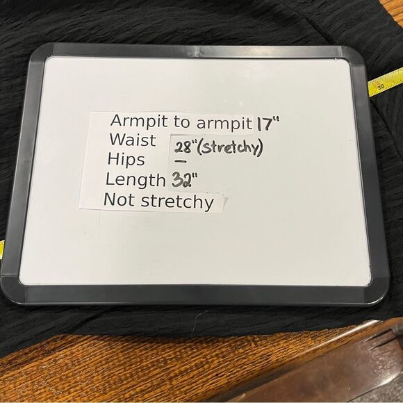 SO Elegant Black long sleeve fake Wrap mini Dress size medium - Picture 9 of 13